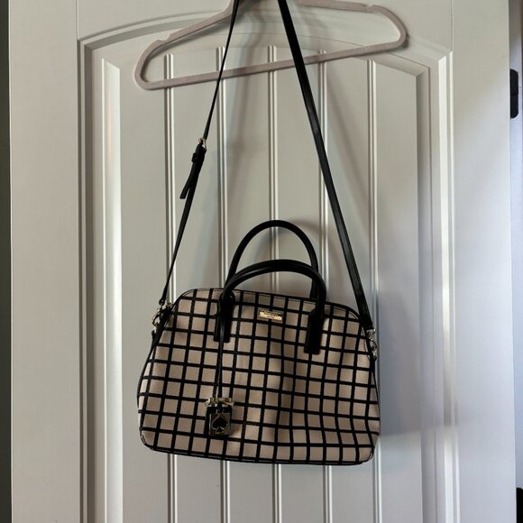 Kate Spade Rachel Windowpane Crossbody Dome Purse - Picture 2 of 4